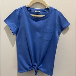 J.Crew Crewcuts Blue Tee Shirt Girl Size 12